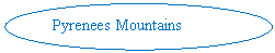 Oval Callout: Pyrenees Mountains